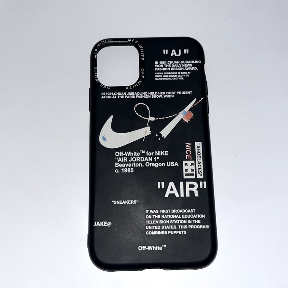 New Nike “Air Jordan” Phone case in Black orange and white for Iphone 11-12